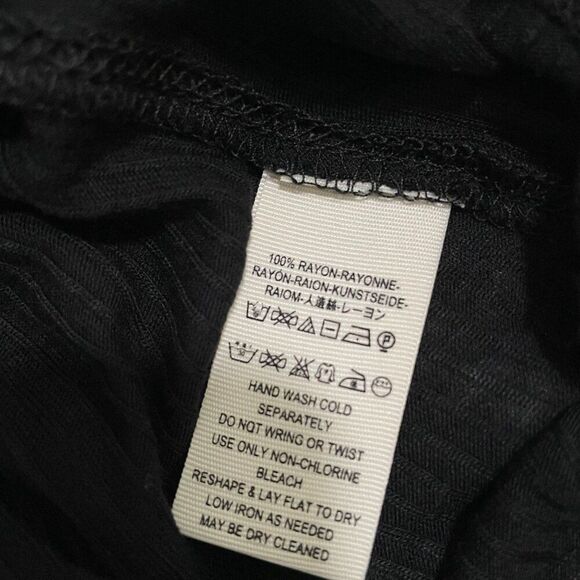 Women Free People V Neck Tank Top Black Small - Picture 9 of 9